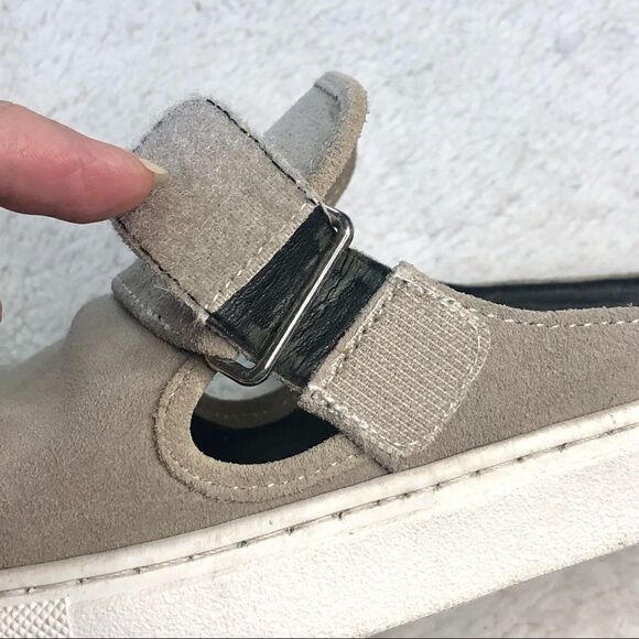 REBECCA MINKOFF SONIA SUEDE STUDDED SLIP ON MULE SNEAKER - Picture 4 of 13